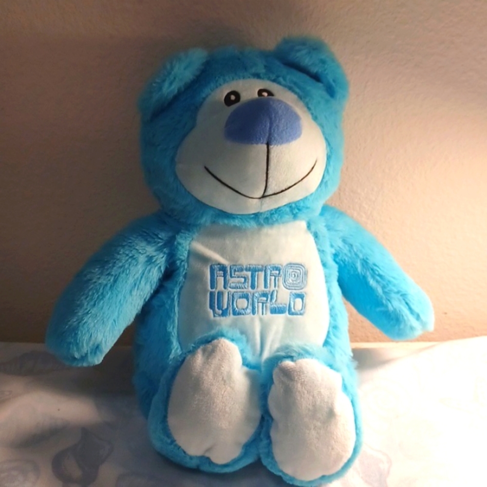 Astroworld Travis Scott Blue Plush Bear